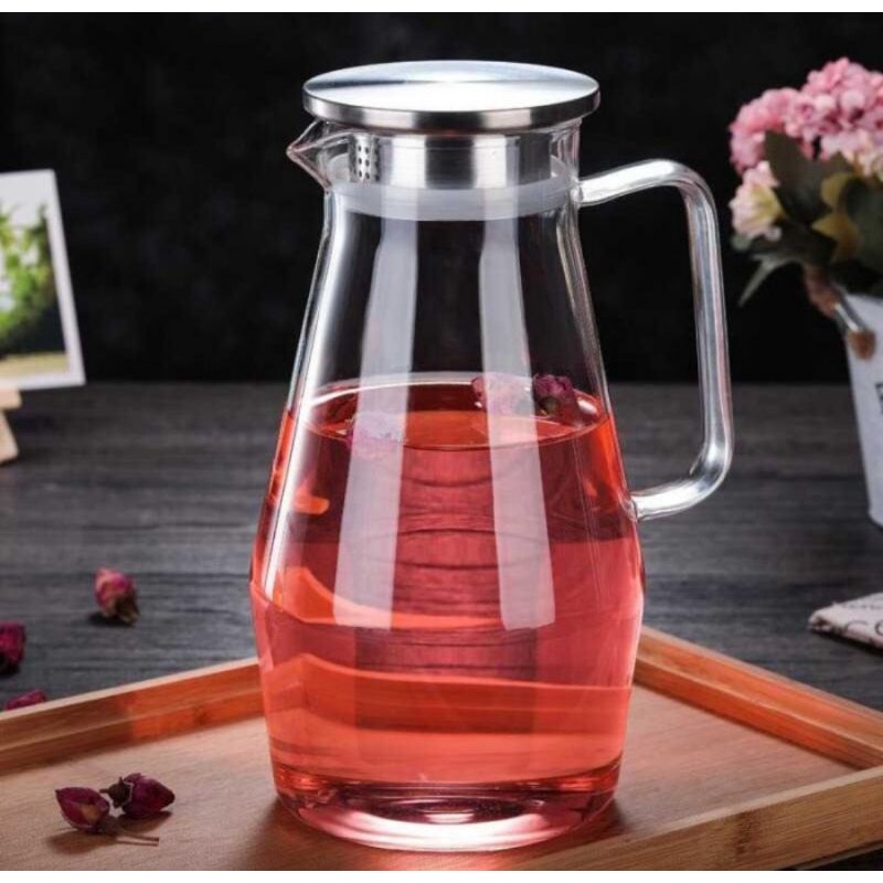 Jual Teko Kaca Tahan Panas Pitcher Teh Chinese Teapot Maker Borosilicate Glass Shopee Indonesia 6410