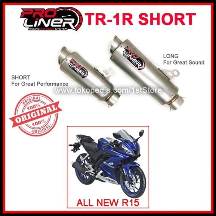 Jual Knalpot Proliner Tr1 Short All New R15 Vva V3 155Cc Racing ...