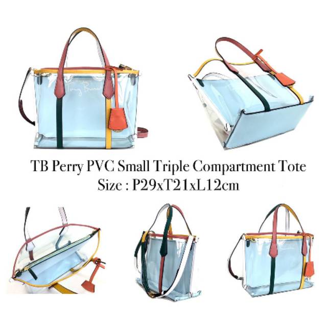 Jual TORY BURCH Perry Small Triple Compartment Tote in Pink Moon di Seller  Claudela - Pluit, Kota Jakarta Utara