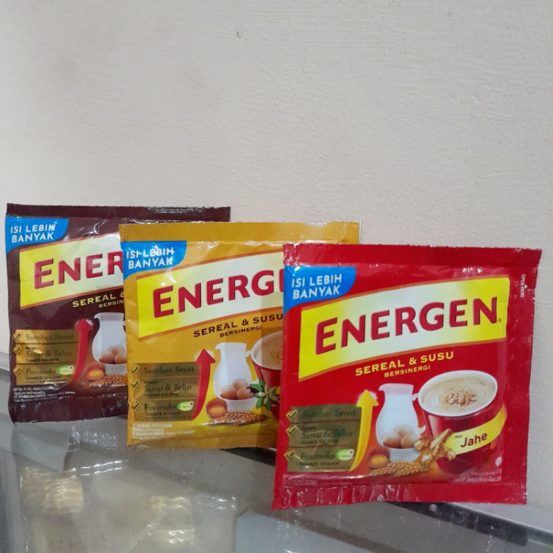 Jual Energen Sereal Cereal Dan Susu Minuman Rasa Coklat Vanila Jahe Sachet Renceng Renteng 