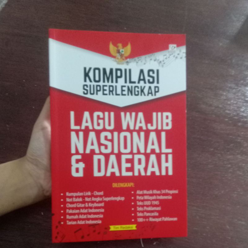 Jual BUKU KOMPILASI SUPERLENGKAP LAGU WAJIB NASIONAL & DAERAH | Shopee ...