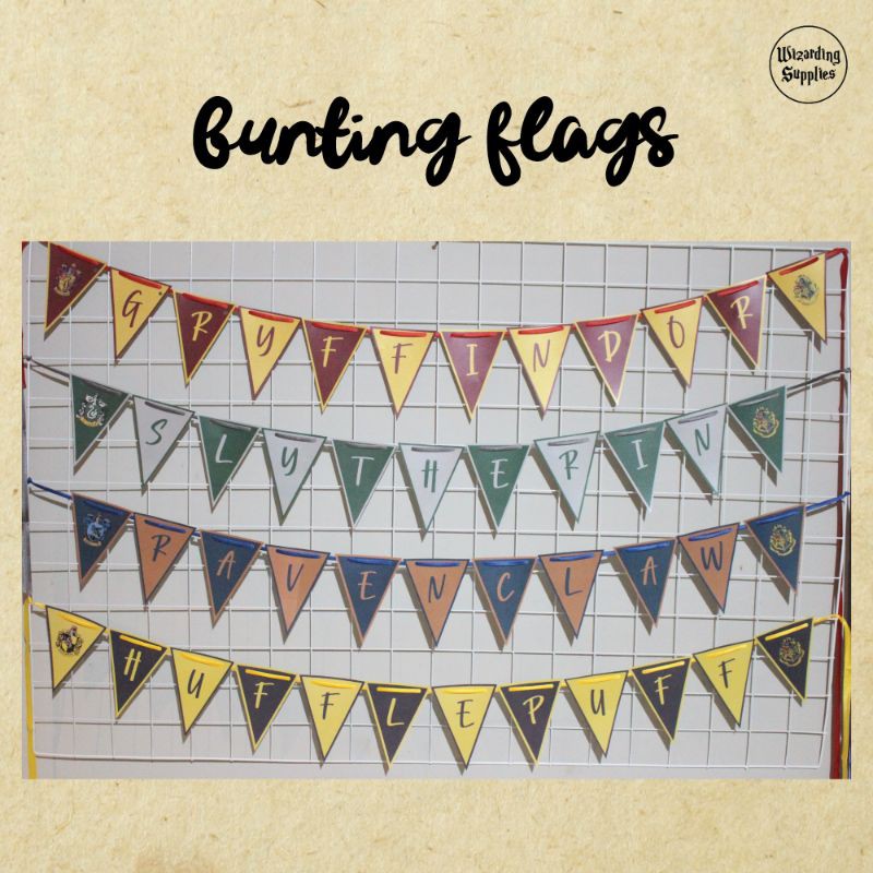 Jual Bunting Flags Harry Potter Hogwarts Houses Dekorasi Kamar | Shopee ...