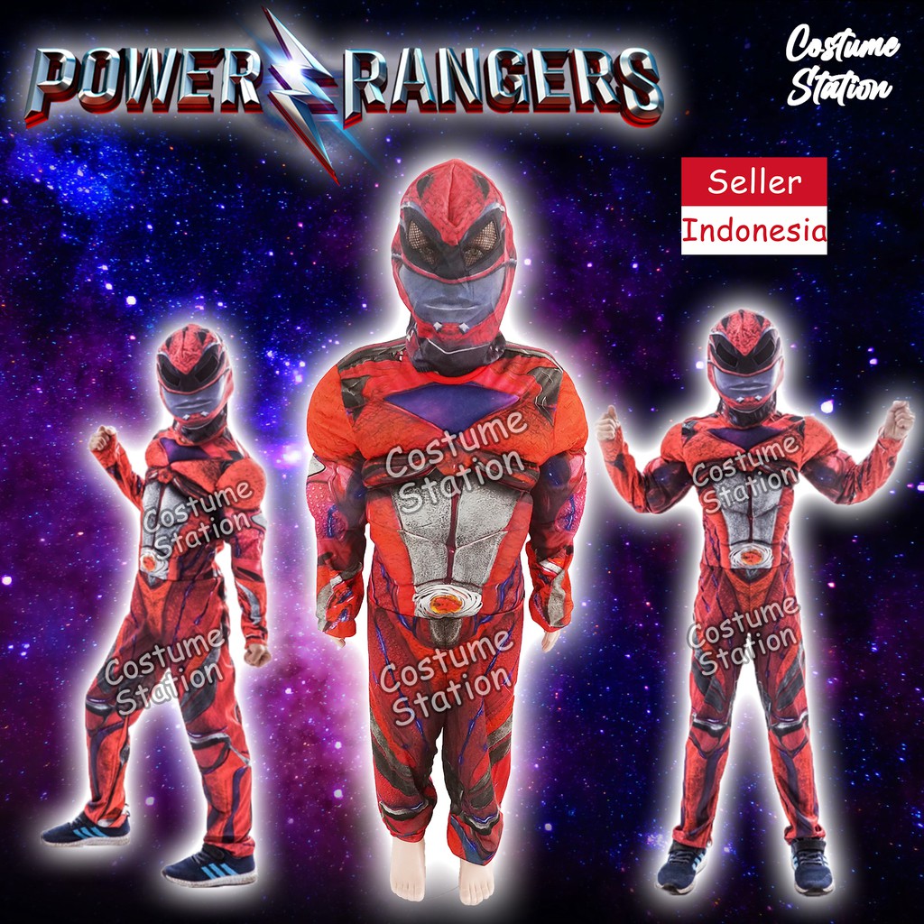 Jual Kostum Superhero Power Rangers / Costume Saban's Power Ranger anak ...