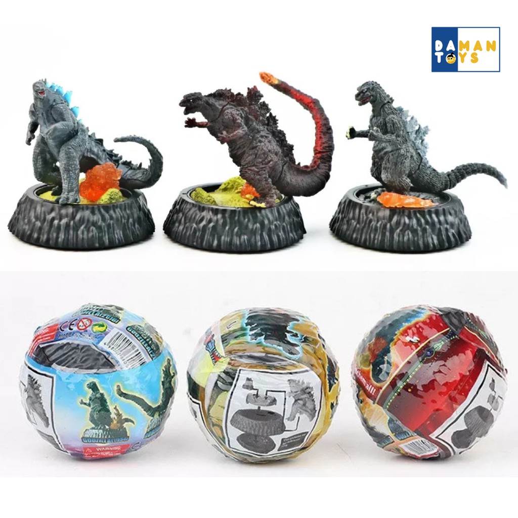 Jual 3pcs/set Godzilla Egg Blind Box 10 Cm PVC Action Figure | Shopee ...