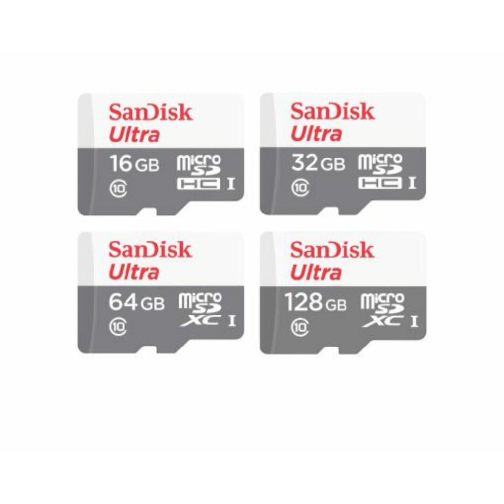 Jual MicroSDXC SanDisk Ultra Micro SDXC UHS-I Memory Card 100Mbps Class ...