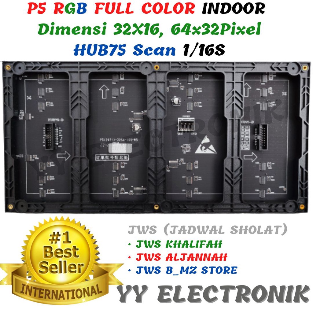 Jual Panel Module Led P5 RGB/Full Color Indoor SMD Running Text ...