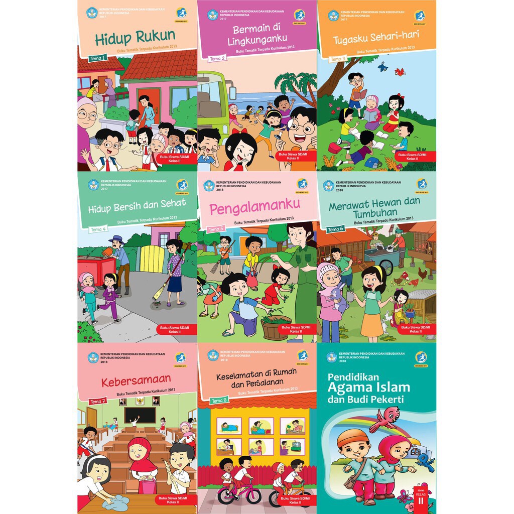 Jual BUKU TEMATIK KELAS 2 SD TEMA 1,2,3,4,5,6 EDISI REVISI 2017 ...