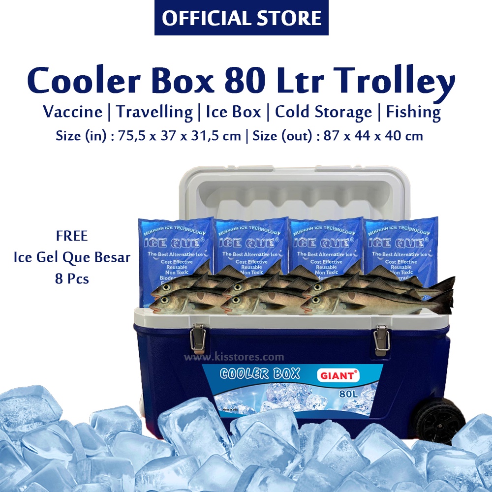Jual Cooler Box 80 Liter GIANT Cool Box Mancing Cooler Box Roda Cooler
