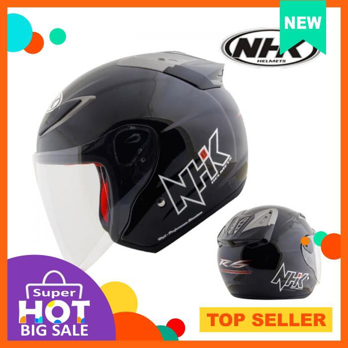 Jual HELM NHK R6 SOLID | Shopee Indonesia