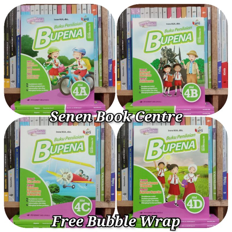 Jual Buku Bupena 4A 4B 4C 4D Kelas 4 SD K13 Revisi Erlangga Shopee Indonesia