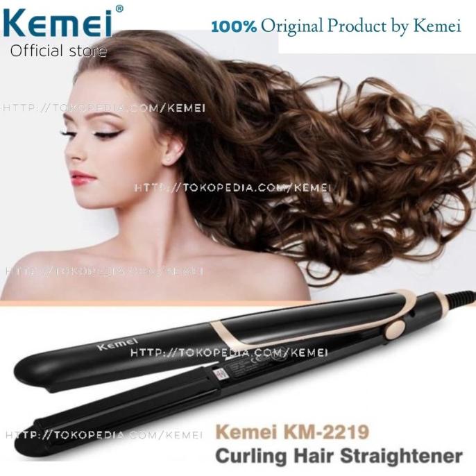 Jual Kemei Km 2219 Catok Rambut Infrared Hair Straightener Catokan 2 In