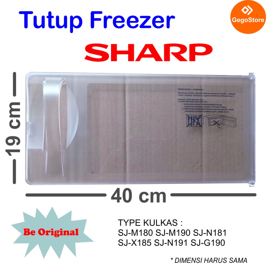 Jual Tutup Pintu Freser SHARP Kulkas 1 Pintu Freezer Frezer Freeser ...