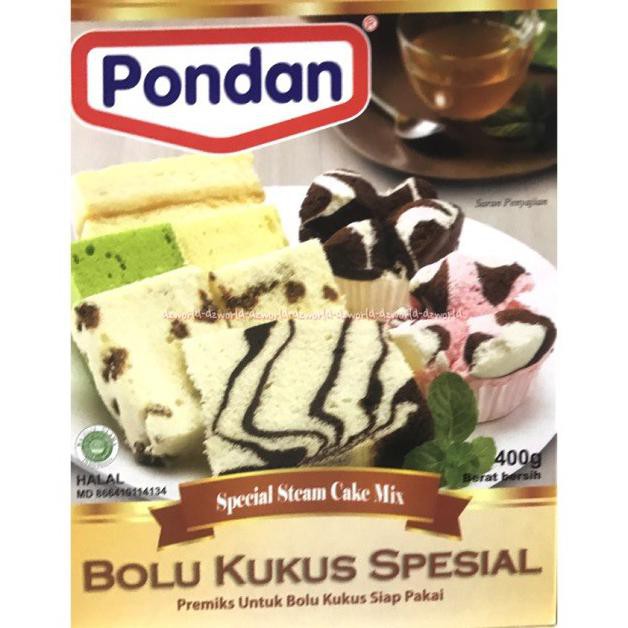 Jual Pondan Bolu Kukus Spesial Tepung Instan Steam Cake Mix 400gr Grosir Shopee Indonesia 