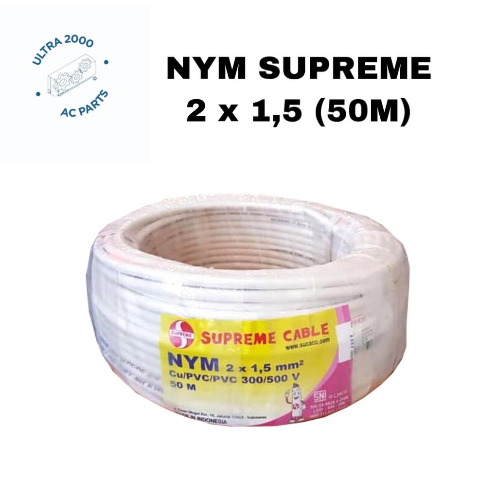 Kabel Supreme NYM 2X1.5 @ 50 Meter