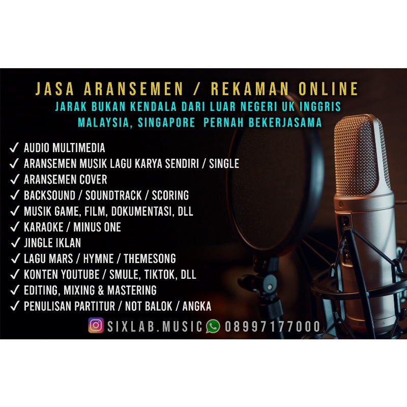 Jual JASA REMIX LAGU DJ MUSIK ARANSEMEN LAGU MIXING EDIT MUSIK YOUTUBE