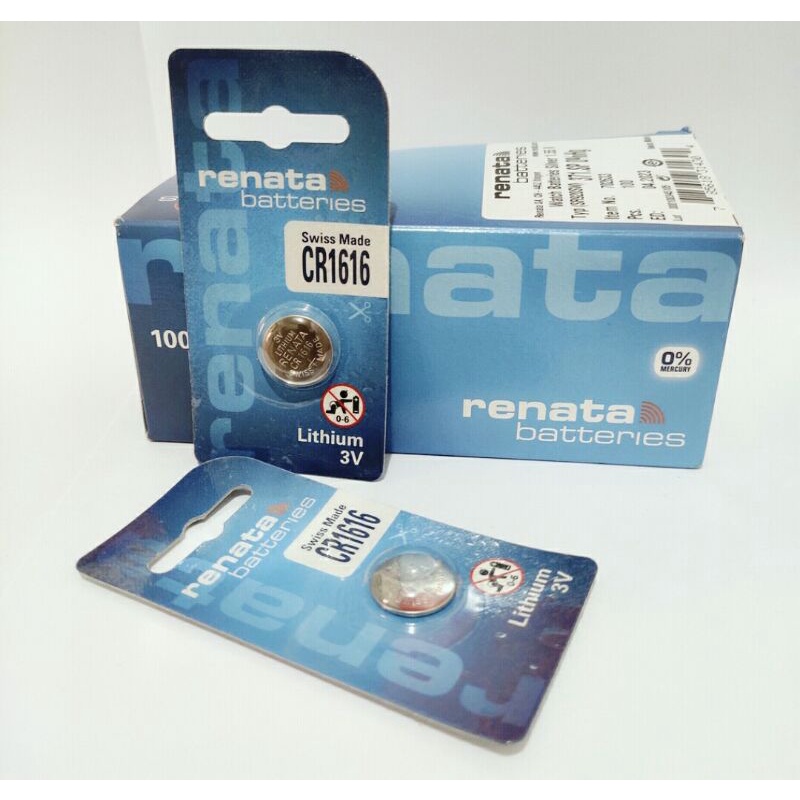Jual Baterai Lithium Renata CR 1616 - 3volt | Original 100% | Shopee ...