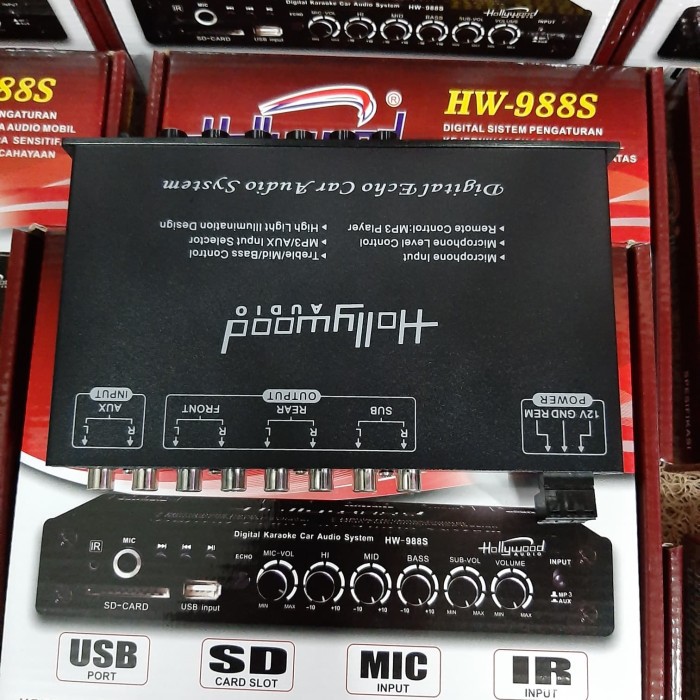 Jual HOLLYWOOD EQUALIZER PARAMETRIK AUDIO MOBIL Pre Amplifier Shopee