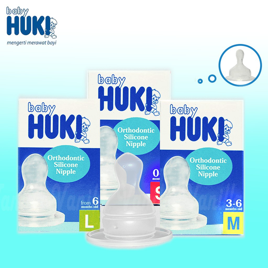 Jual Jessen Huki Orthodontic Silicon Nipple Dot Gepeng Dengan Box