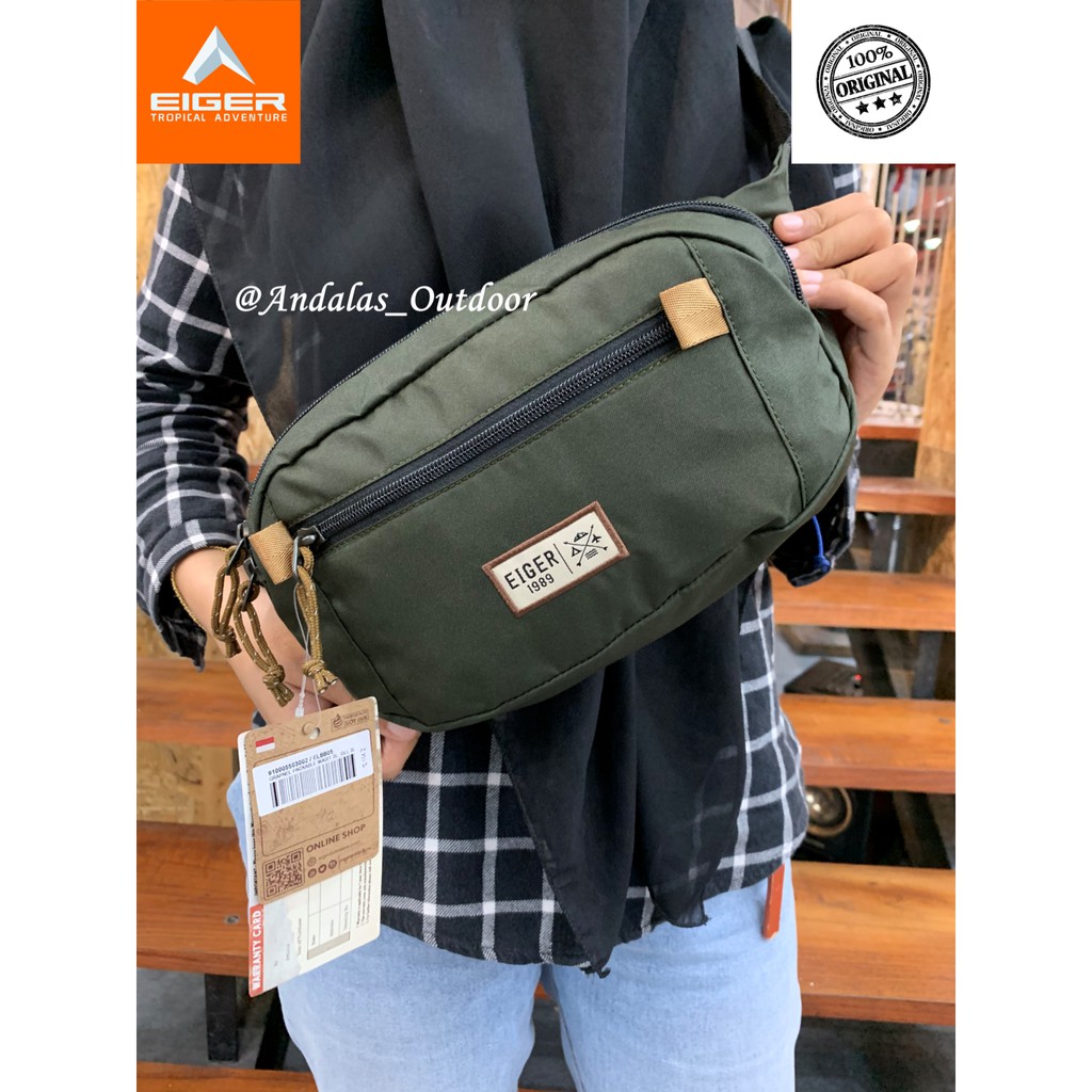 EIGER001 WAISTBAG GRAPNEL PACKABLE 3L OLIVE 5503