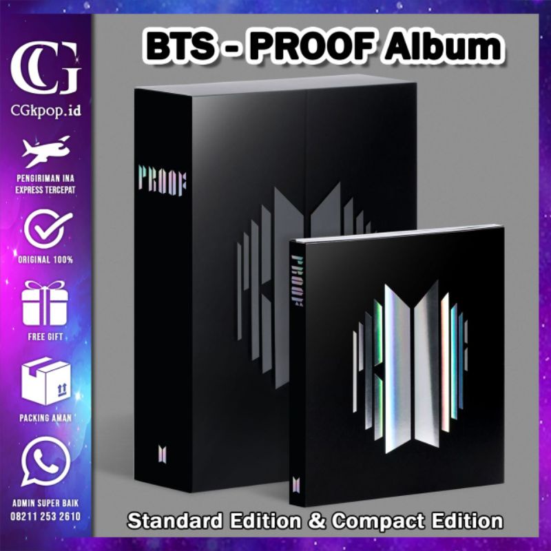 BTS Proof Compact Version 3 CD Album ( No Photocard/Postcard
