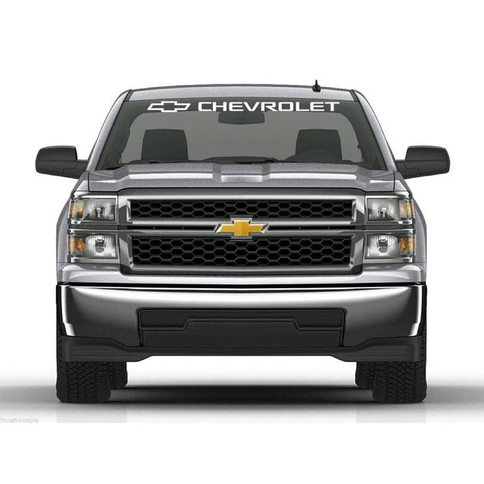 Jual STICKER CHEVROLETSTICKER KACA MOBIL CHEVROLET UKURAN 100CM - Putih ...