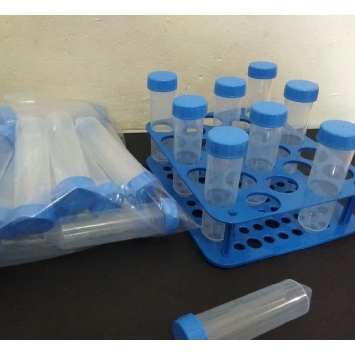 Jual Set Centrifuge Tube 50 Ml Isi 25 Pcs Plus Rack Conical Tube 25 ...