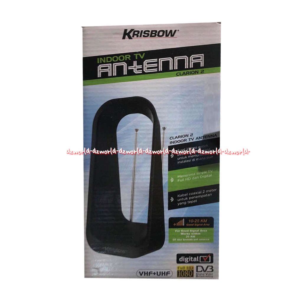 Jual Krisbow Antenna Clarion Antena Tv Indoor Untuk Dalam Ruangan Kamar