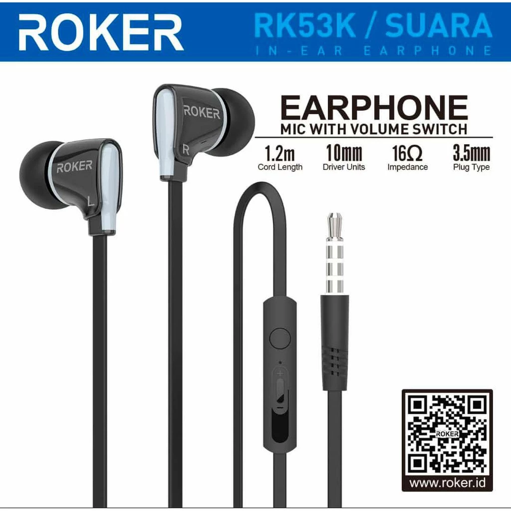 Handsfree / Earphone Roker Suara