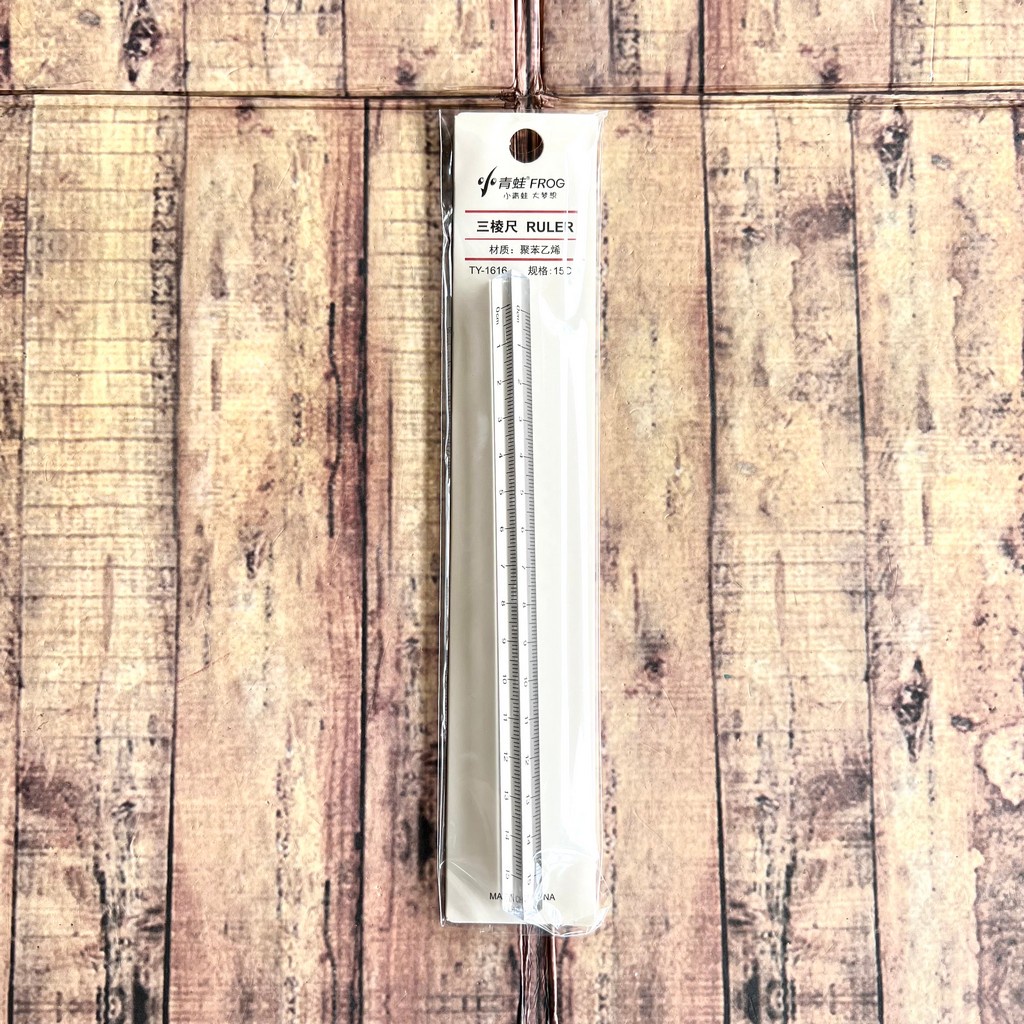 Jual Triangular Prism Clear Ruler Stick 15cm - Penggaris Transparant ...