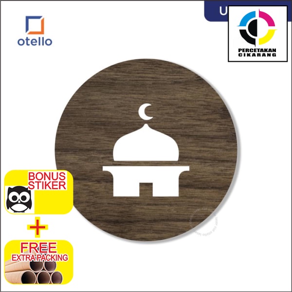 Jual Grosir Signage Mushola Icon Simbol Musholla Sign Board Papan Label ...