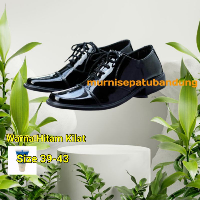 Jual Pantofel Mengkilat Sepatu Pdh Kulit Kilap Tni Polri Pns