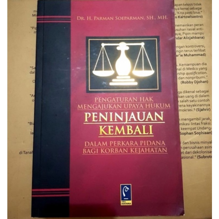 Jual Pengaturan Hak Mengajukan Upaya Hukum Peninjauan Dalam Perkara ...