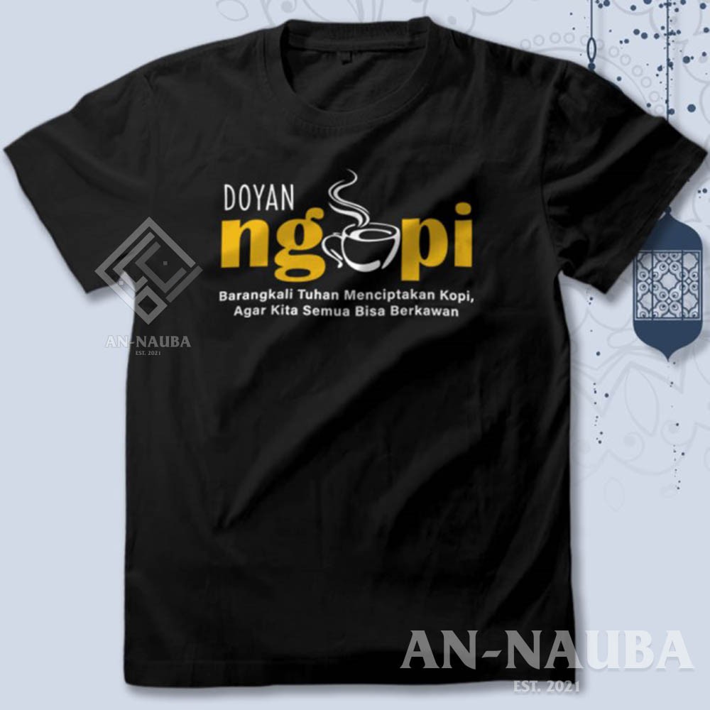 Jual Kaos Distro Kopi Tukang Ngopi Baju Doyan Ngopi Tshirt Coffee