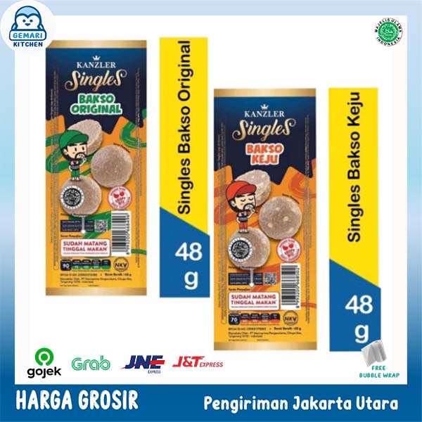 Jual Kanzler Single Bakso Original Keju Dan Hot 48 Gram Shopee Indonesia