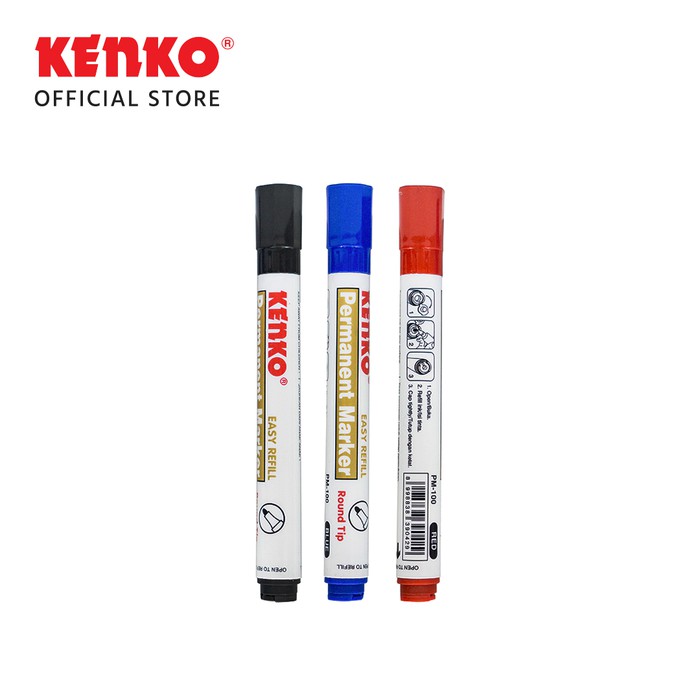 KENKO PERMANENT MARKER / Spidol Tinta Permanen PM-100 (2)