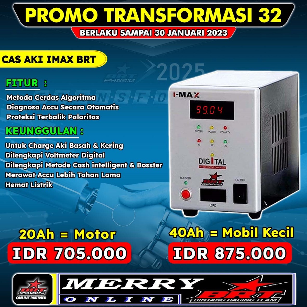 Jual Promo 32 BRT Cas Aki Imax ACCU 20Ah dan 40Ah | Shopee Indonesia