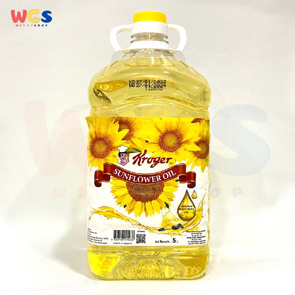Jual Kroger Sunflower Oil 100 Pure 5 ltr Minyak Biji Bunga Matahari Shopee Indonesia