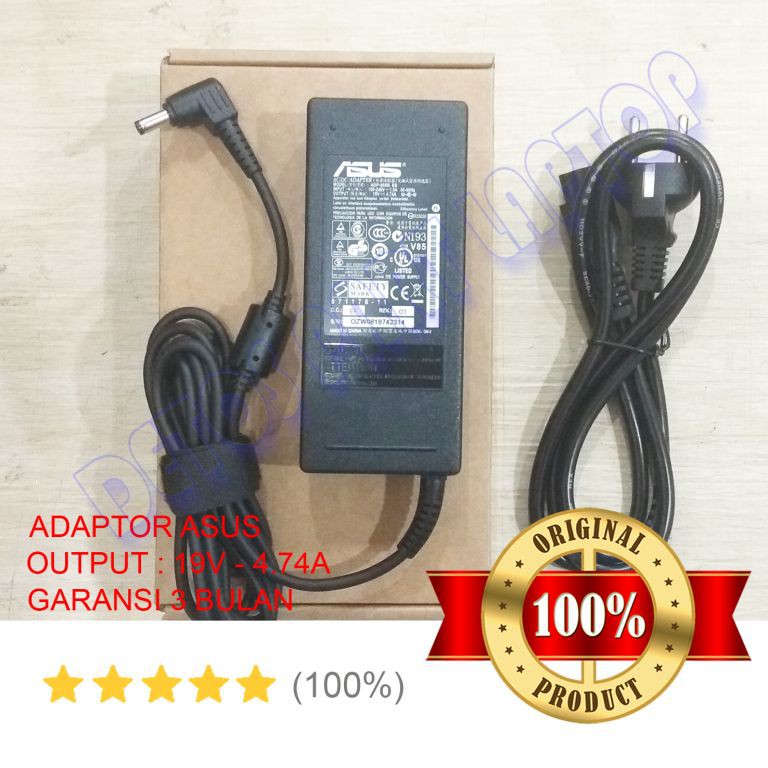 Jual Charger Adaptor Asus Original 19v 474a 474 A43e A43s A43t A45 A52j A53 A55 A73t A75 A83 6972