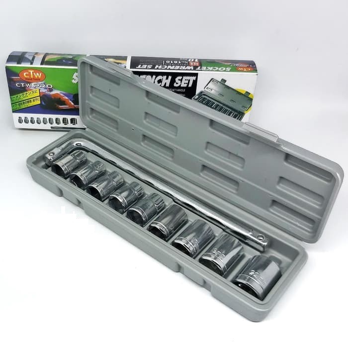 Kunci Shock Socket Wrench Set (10 pcs)-