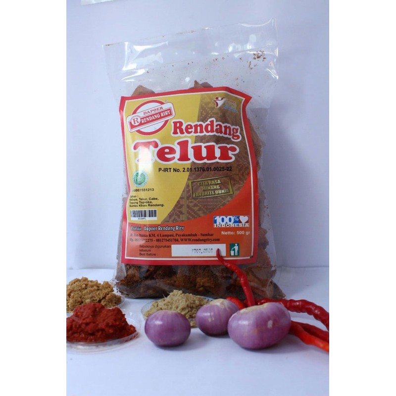 Jual Rendang Telur Riry 500 gr | Shopee Indonesia