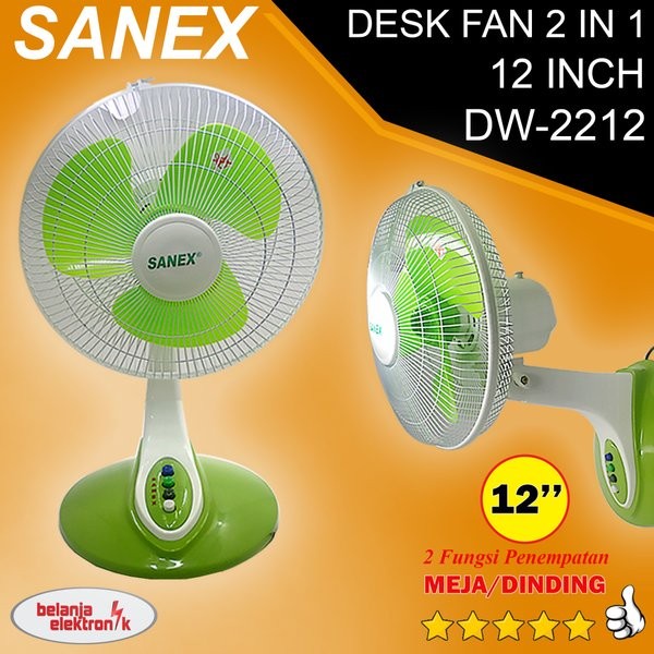 Jual Kipas Angin Meja In Sanex Inch Desk Wall Fan Sanex