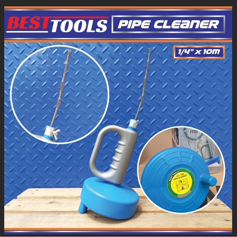 Jual SO99 BESTTOOLS Pipe cleaner 10m / kawat pembersih saluran pipa air ...