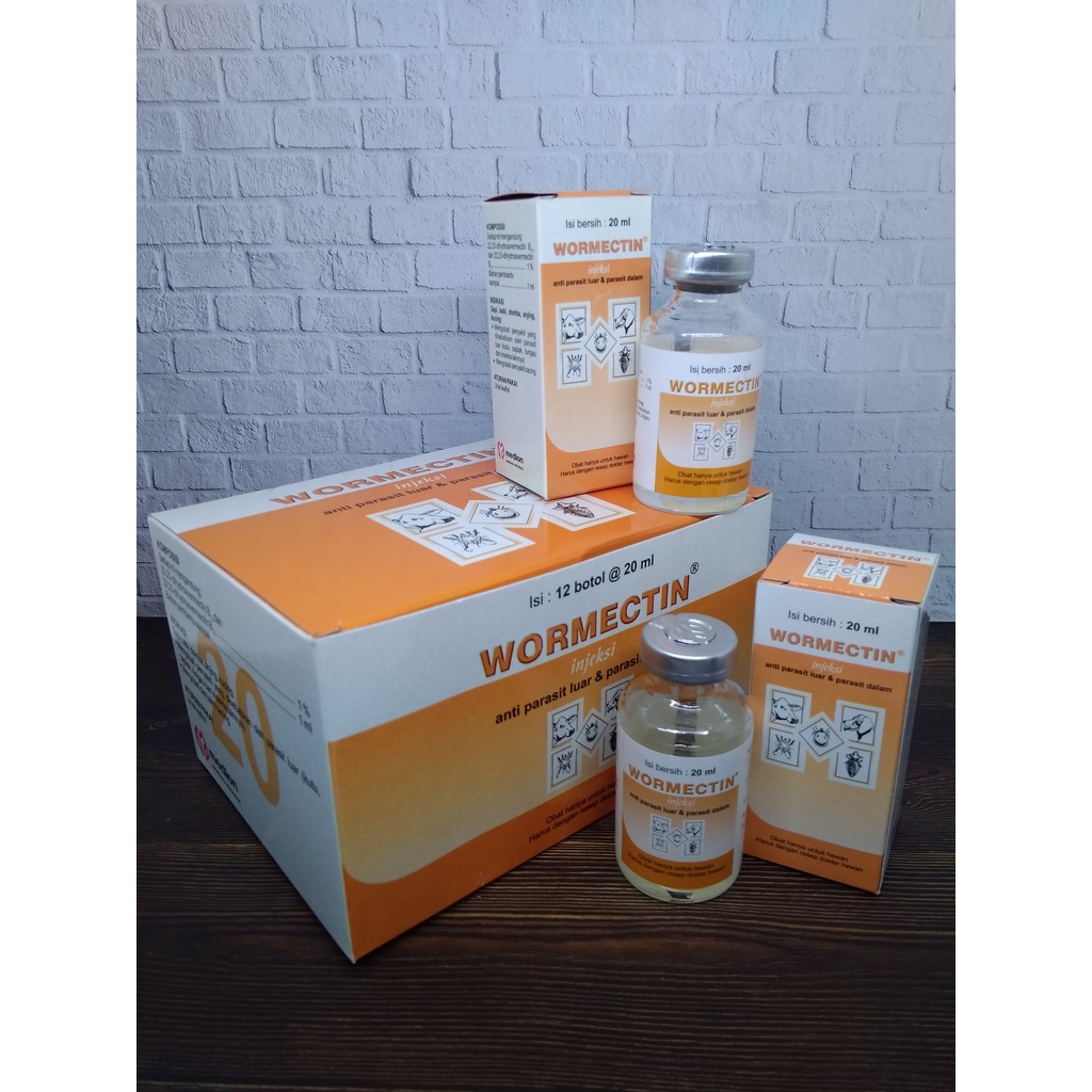 Jual WORMECTIN INJEKSI 20 ml - BOX - Isi 12 botol @ 20 ml - Obat Suntik ...