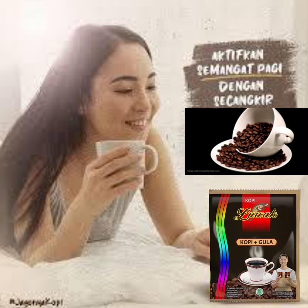 Jual Original Luwak Kopi Sudah Plus Gula Per Sachet Besar 25 Gram Kopi Plus Gula Kopi Ala 