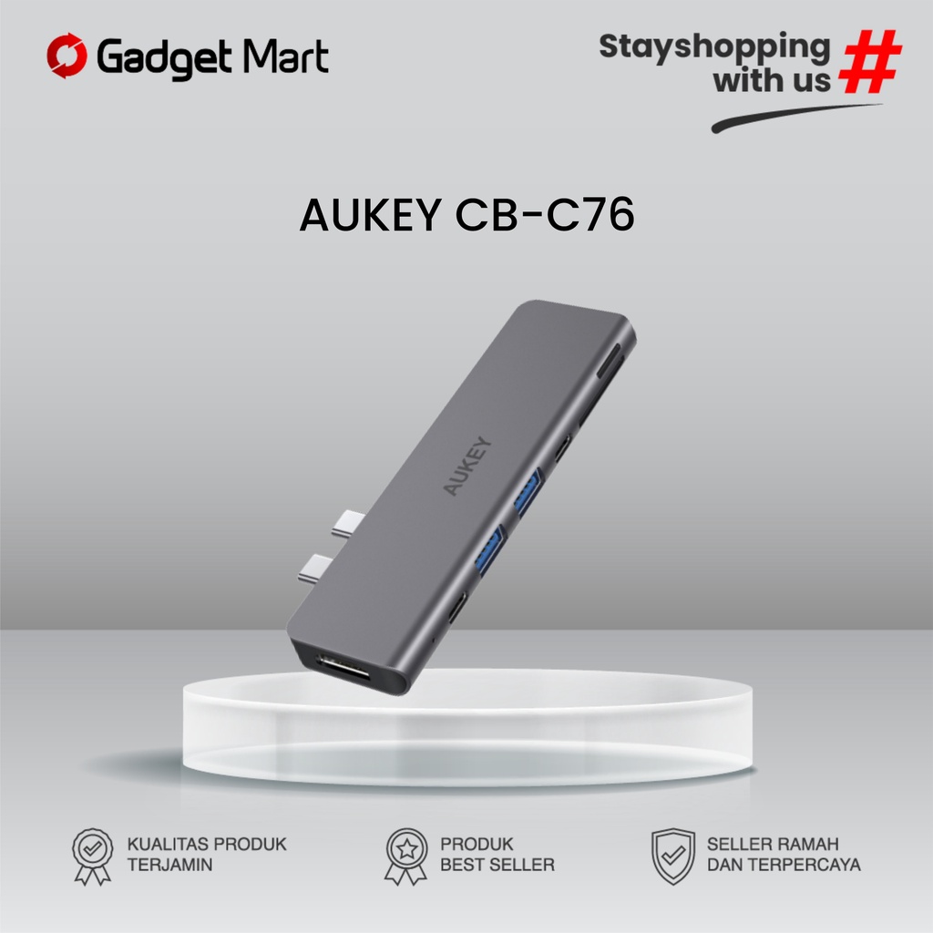 Aukey CB-C76 Thunderbolt 3 USB Hub - 7 Ports 