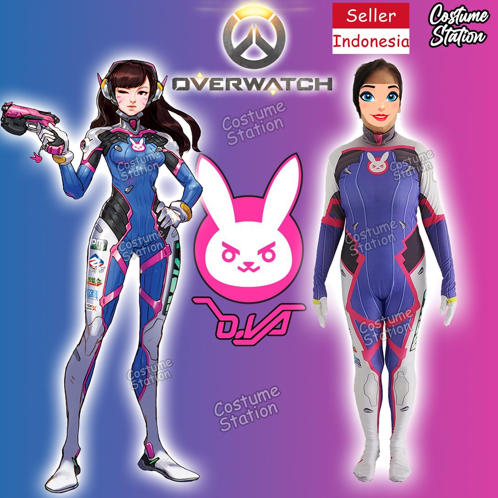 Jual Kostum D.VA Overwatch / Costume DVA Hana Song Mech Pilot dewasa ...