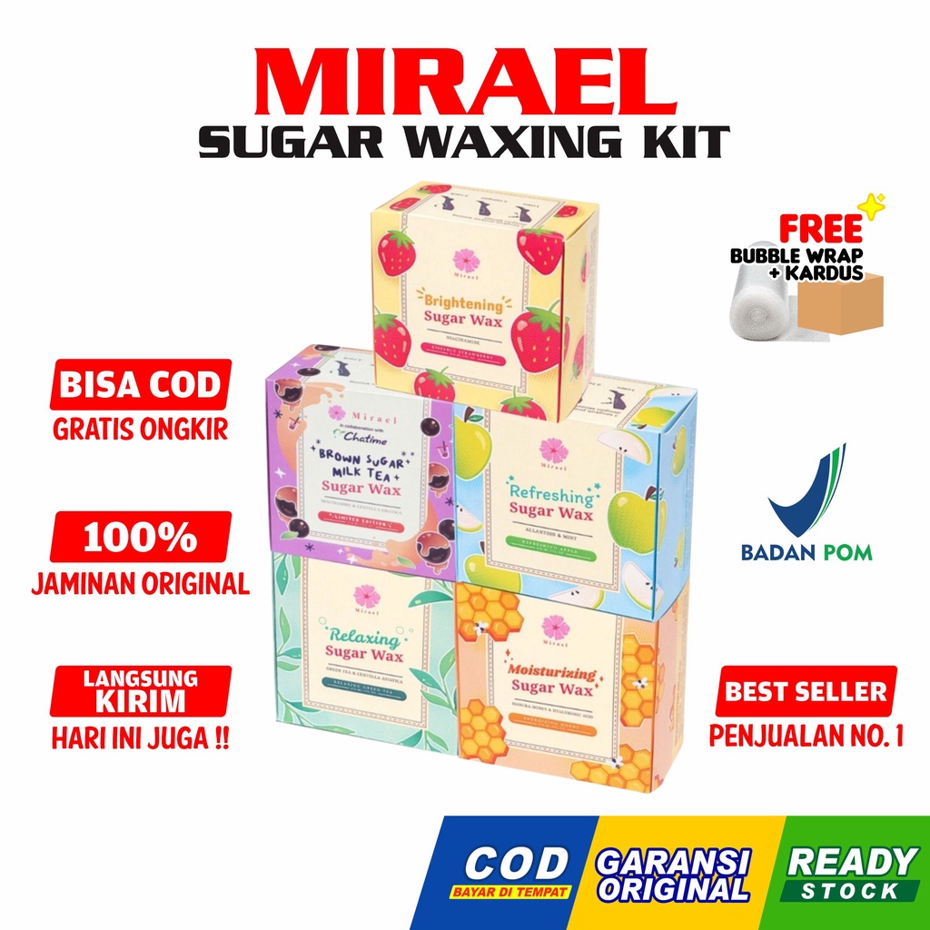 Jual Mirael Sugar Waxing Kit [Kemasan Baru] Original Penghilang Bulu
