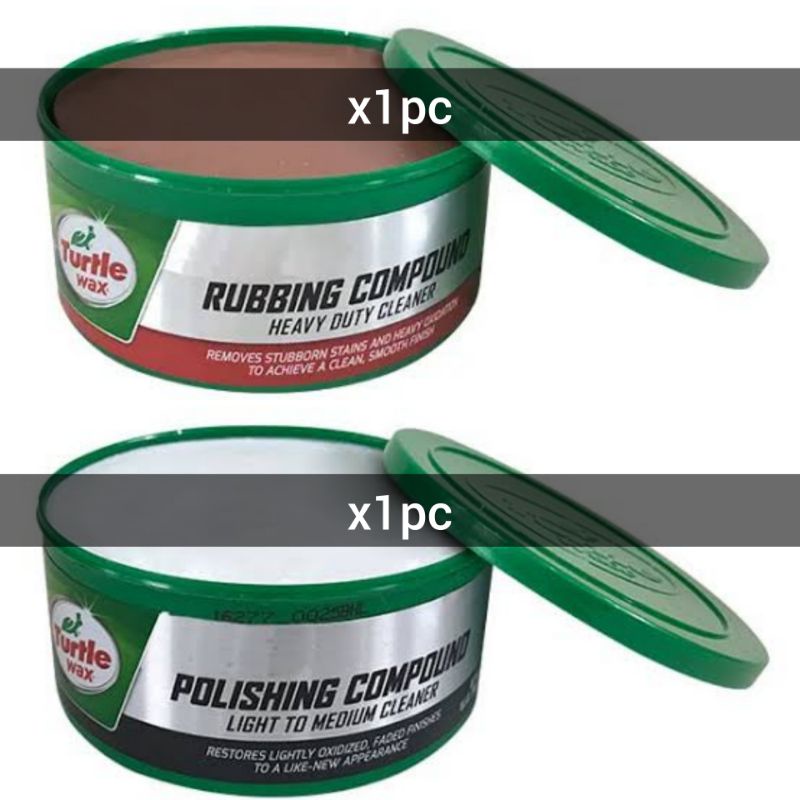 Jual Paket Turtle Wax Rubbing Compound 298gr x1pc dan Polishing Compound 298gr x1pc Shopee