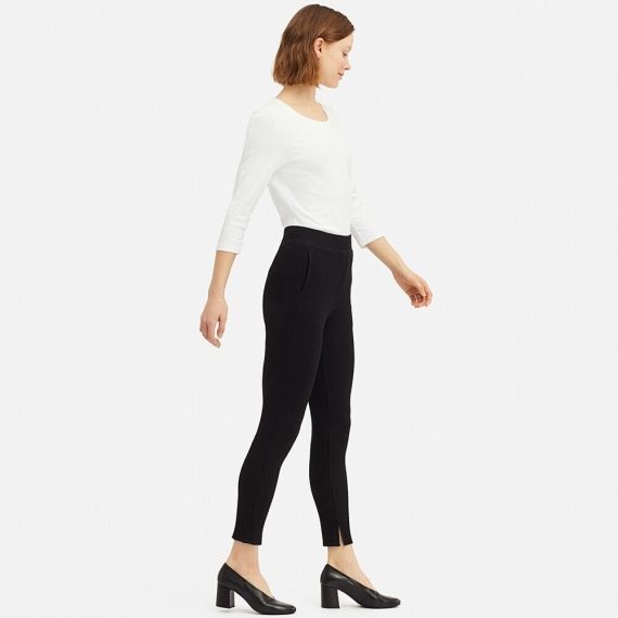 Uniqlo ribbed leggings pants sales