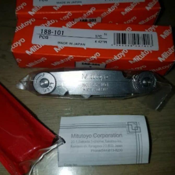 Jual Mitutoyo Thread Pitch Gage Pn 188101 Mal Drat Screw Pitch Gauge